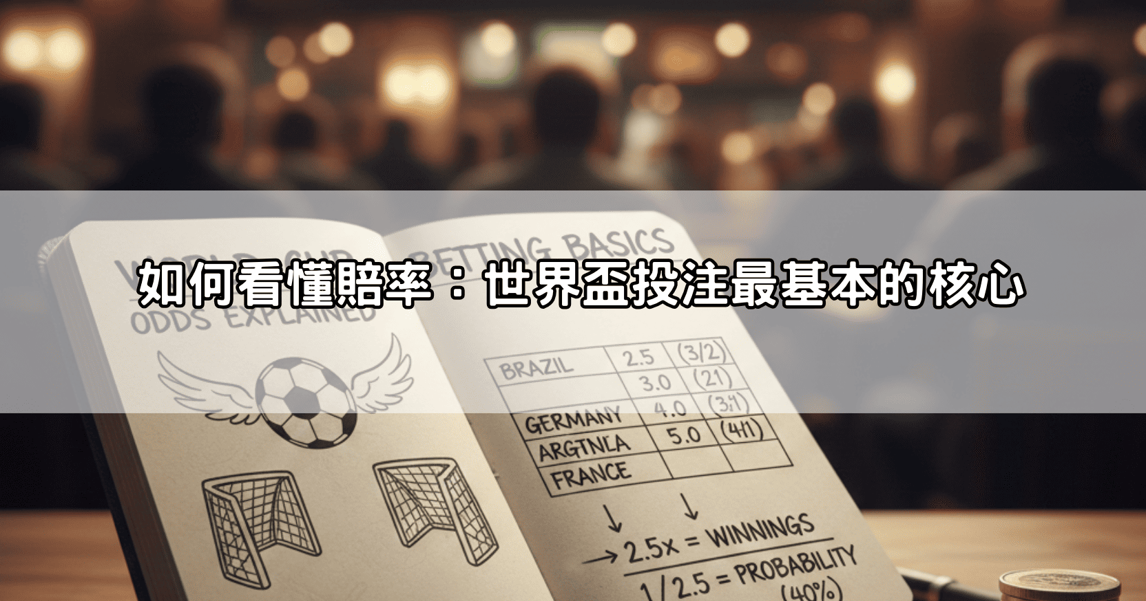 如何看懂賠率:世界盃投注最基本的核心