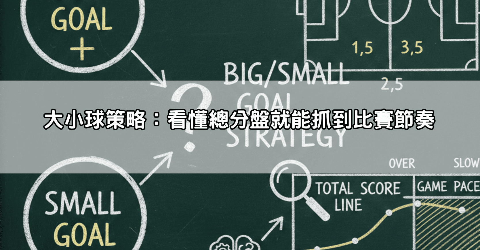 大小球策略:看懂總分盤就能抓到比賽節奏