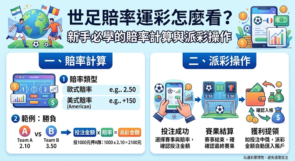 世足賠率運彩怎麼看？