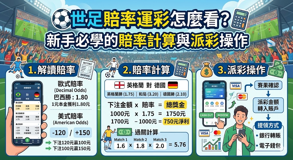 新手必學的賠率計算與派彩操作 新手必學的賠率計算與派彩操作